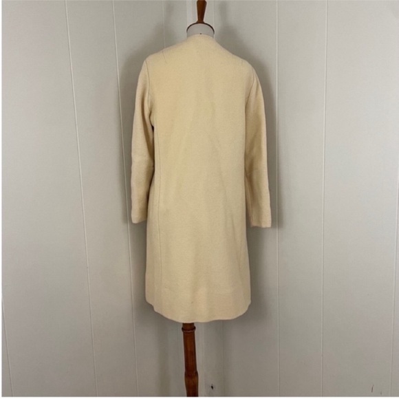 Vintage Set Womens Sleeveless Crew Neck Shift Dress Women’s M‎ Ivory Over Coat - Picture 6 of 14